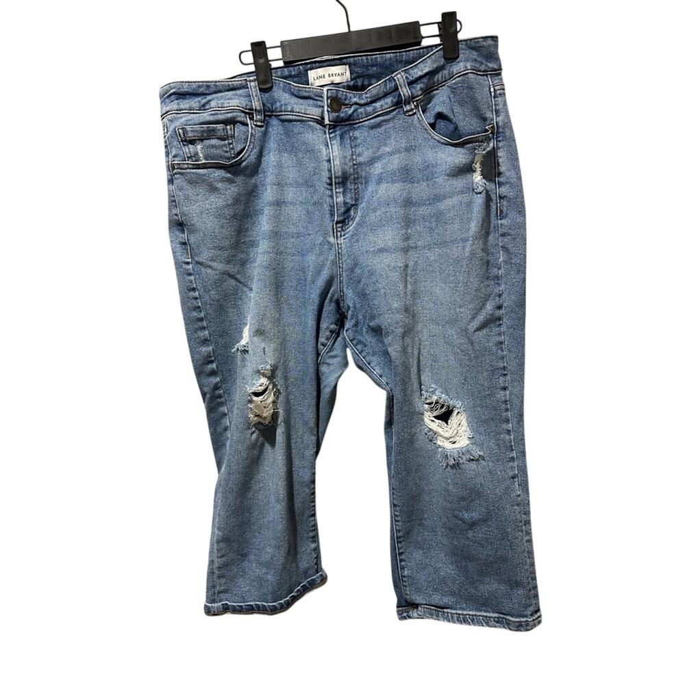 Lane Bryant Distressed Blue Jeans